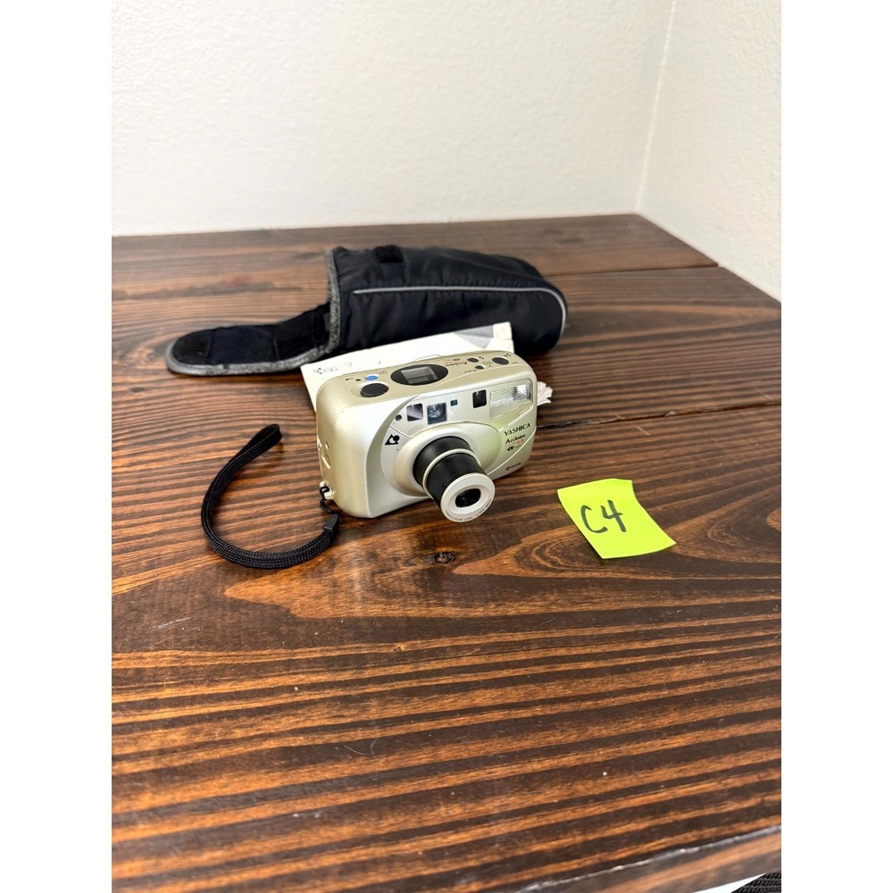 Kyocera Yashica Acclaim Zoom 65 IX Date Gold Compact Point & Shoot Film Camera